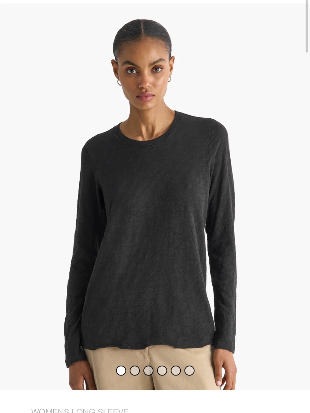 Women’s ATM SLUB JERSEY LONG SLEEVE DESTROYED WASH TEE